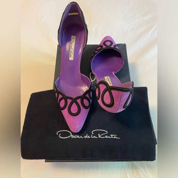 Oscar de la Renta ‘Brendita’ Suede Heels Size 5 main image 7
